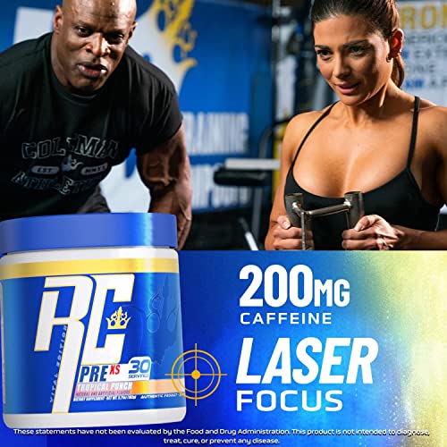 Ronnie Coleman Signature Series Pre Xs Pre Workout Powder For Women And Men For Extreme Energy And Focus Supplement With Beta-Alanine, 200Mg Caffeine Per Serving, Green Apple, 30 Servings #TOP4