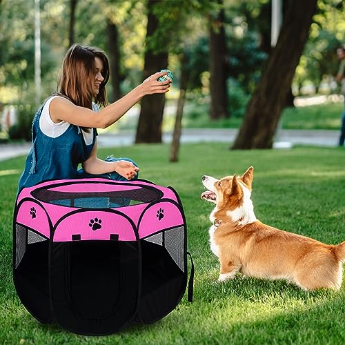 Cercado para cães, cercadinho dobrável para filhotes, barraca pop-up para animais de estimação, capa