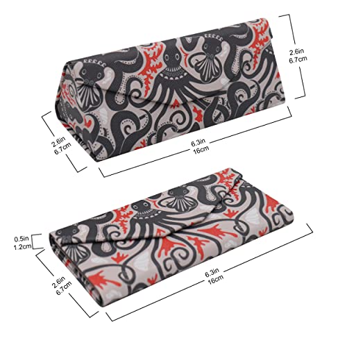 Image of Real Sic Glasses Case for Men and Women - Magnetic Folding Hard Shell Sunglass Holder - Inspired by Adorable Animals