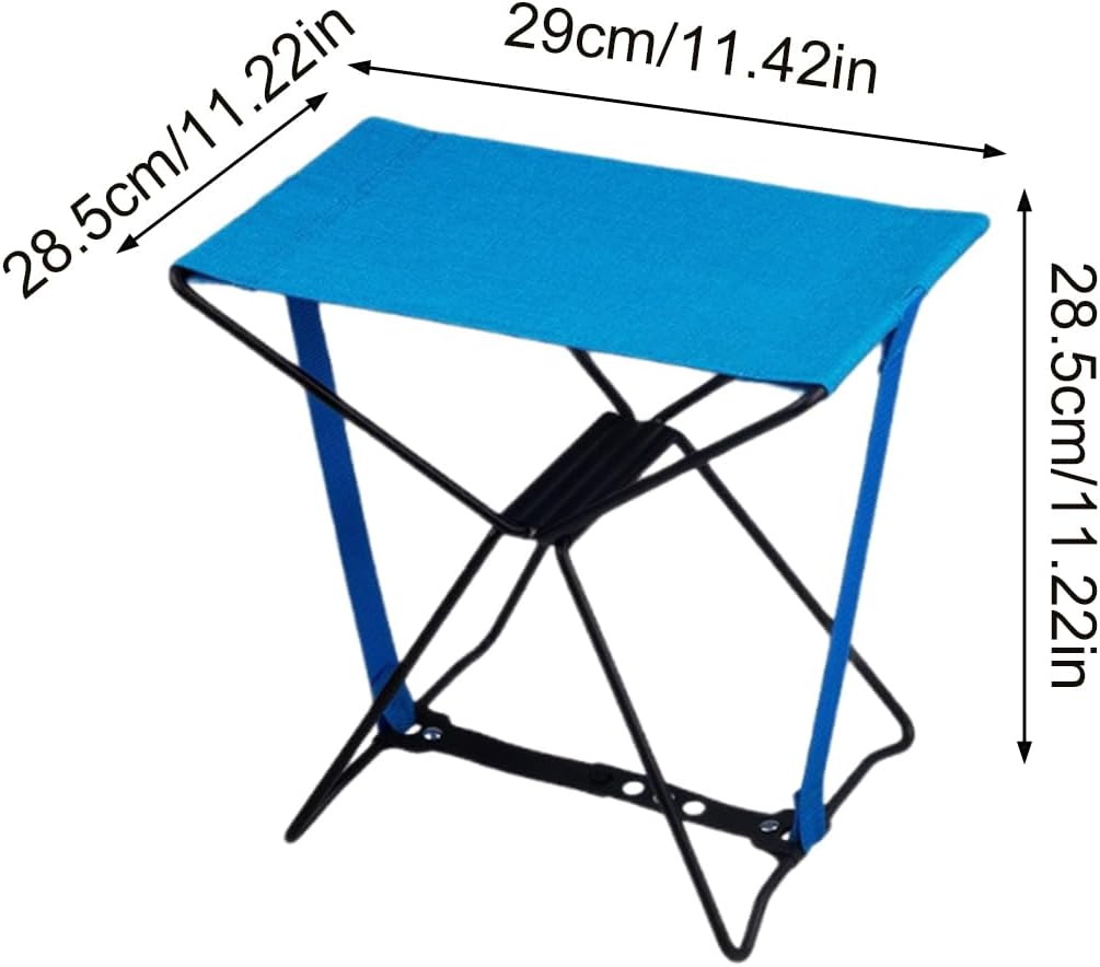 Folding Stool - Lightweight Heavy Duty Small Seat | Small Folding Stool Camping Chair | for Outdoor Camping Hiking Backpacking Picnic Travel Beach Pool Stadium Events