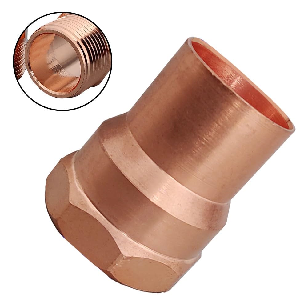 Adattatore NPT femmina da 1,9 cm, in rame, attacco FPT, confezione da 10