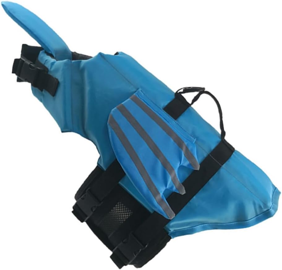 Toddmomy Professional Portable Dog Swimming Vest Wear-Resistant Life Jacket for Dogs Reflective Design Excellent Flotation for Safe Water Activities