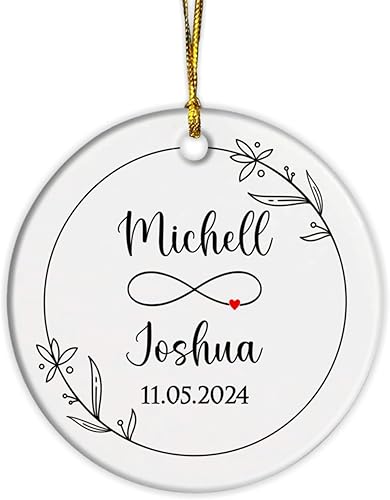 Miniatura 11 de Adorno personalizado para árbol de Navidad familiar 2025, nombres familiares, Navidad 2025, adorno familiar personalizado con nombres, adorno
