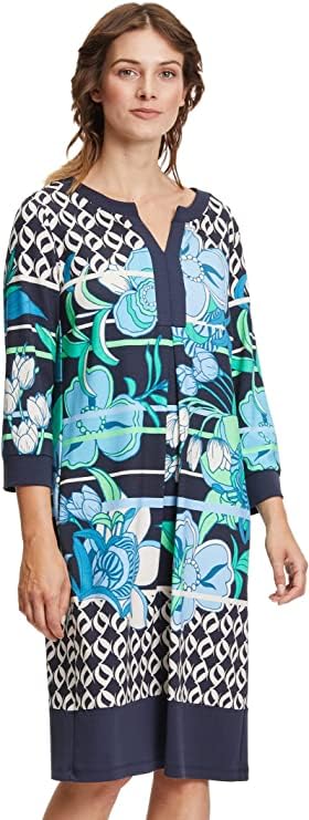 Betty Barclay Damen 1332/1870 Kleid, Dunkelblau/Blau, 42