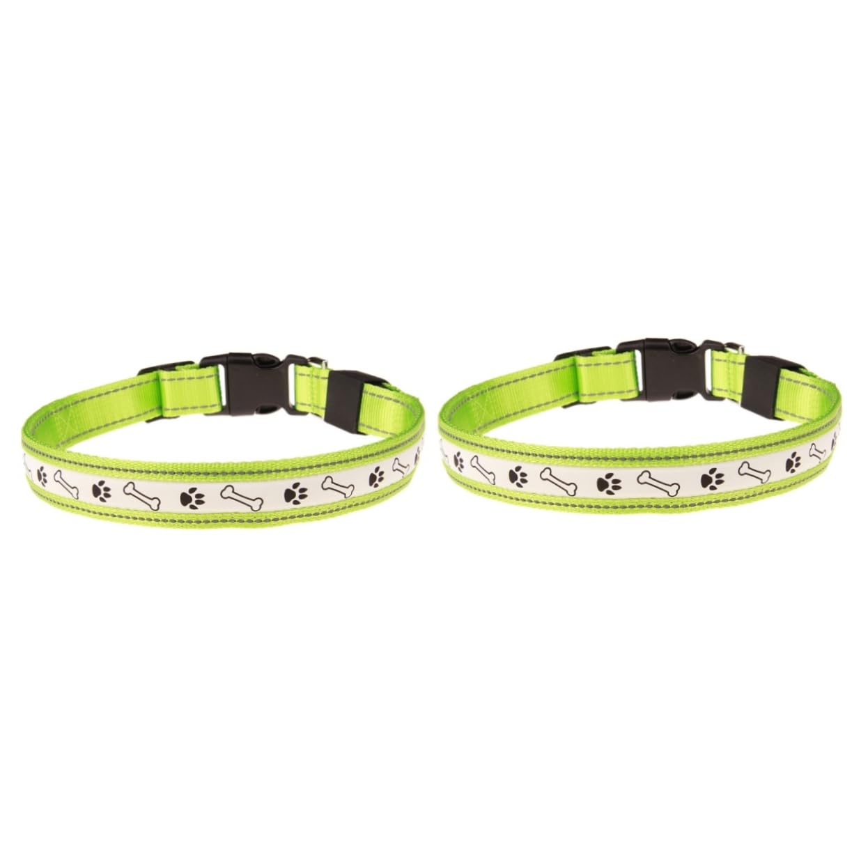 Didiseaon 2pezzi Collare Led Per Cani e Ricaricabile Collare Luminoso Verde Per Sicurezza Notturna Per Passeggiate e Campeggio Con Alta Visibilità