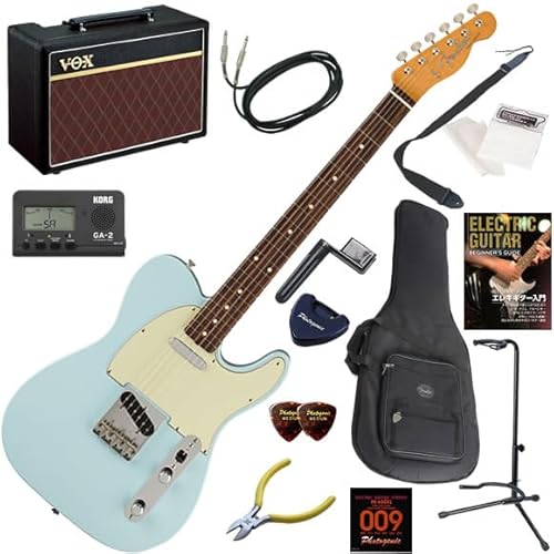 【セット品】FENDER エレキギター初心者入門 メキシコ製テレキャスター Pathfinder10が入った本格14点セット Vintera II 60s Telecaster/SNB(ソニックブルー)