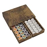 Simple Trending K Cup Organizer Coffee Pod Holder, Wooden K Pod Storage Drawer, Coffee Maker Machine Stand, 30 Pods Capacity