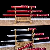 HIGH Carbon Steel Ninjato Japanese Samurai Sword Set(Katana + WAKIZASHI + Tanto)