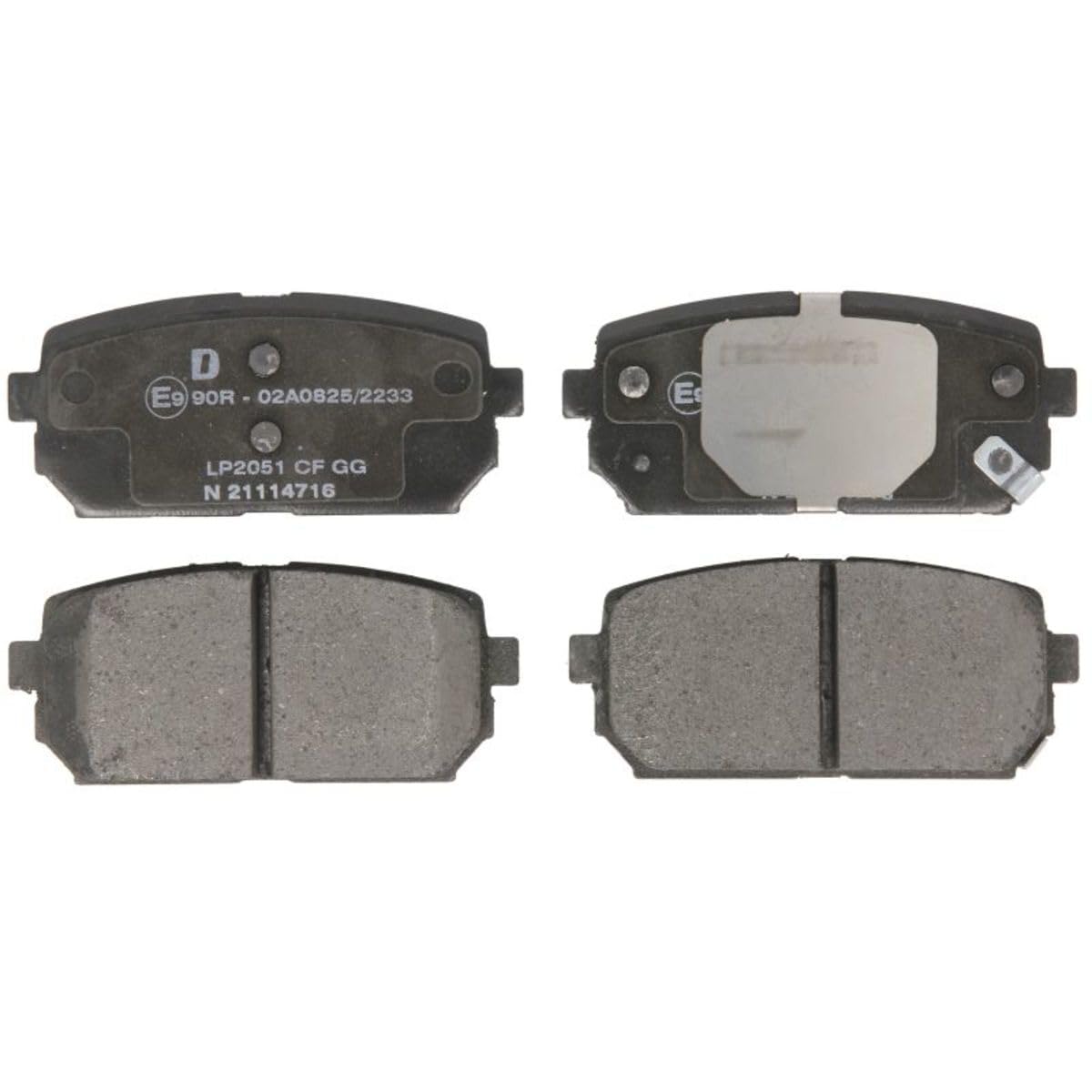 Delphi Kit Pastiglie Freni Posteriore Con Segnalatore Acustico Usura Senza Accessori LP2051-image