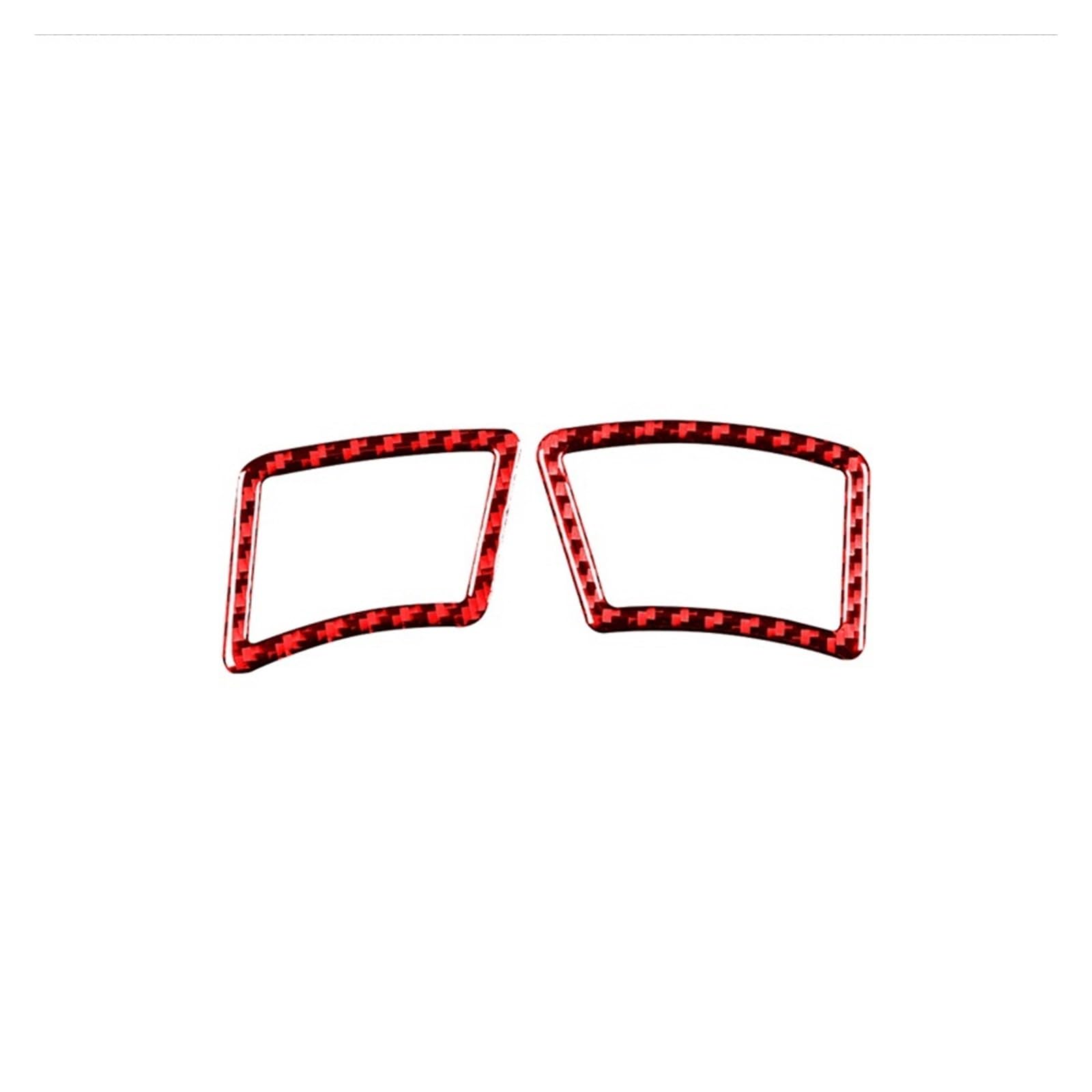 THXZINGLWG Compatible for BMW 5 Series E60 2004-2010 Accessories Carbon Fiber Interior Car Panel Air Outlets Trim Frame Cover Decor Stickers(TYPE1)