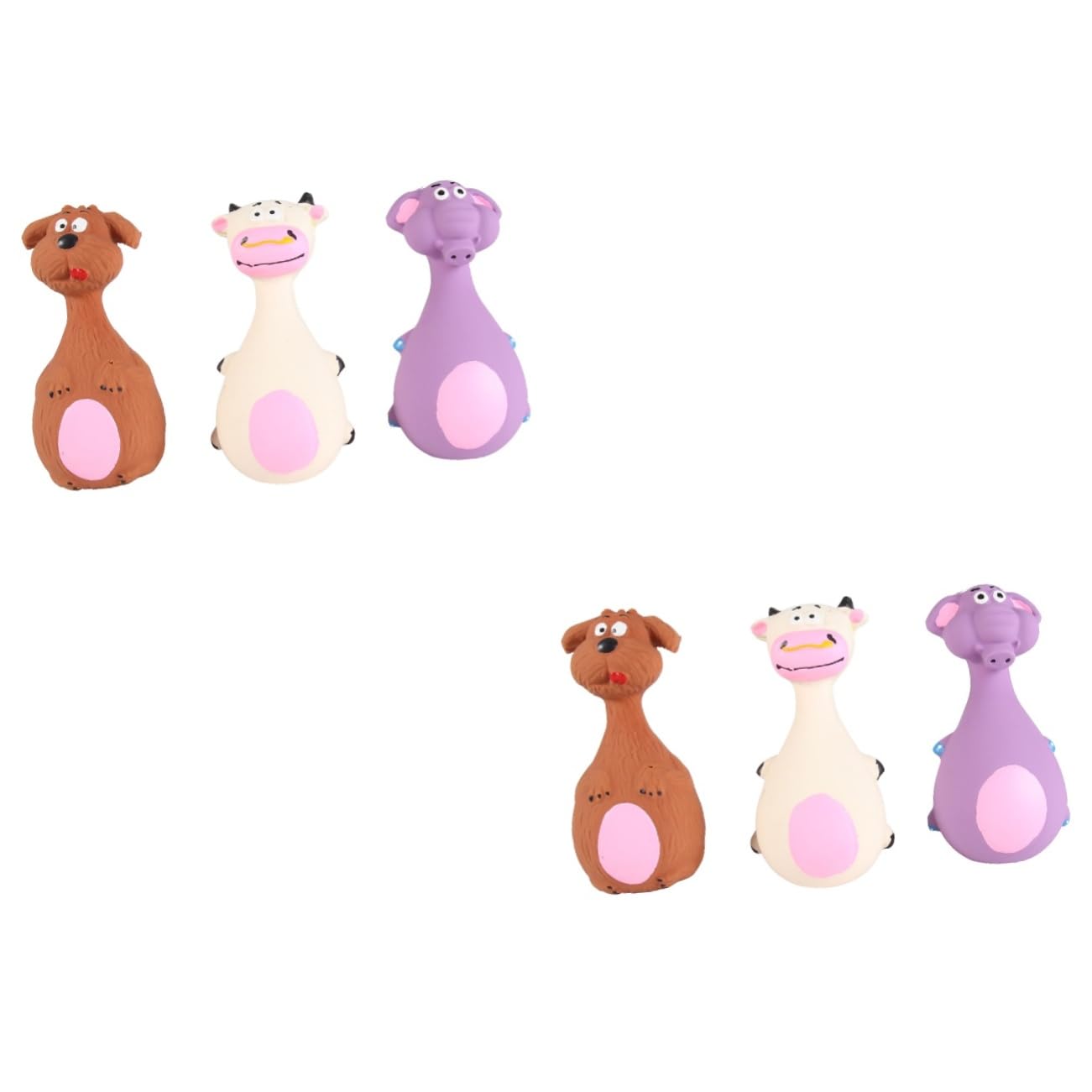 HANABASS 6pezzi Giocattoli Interattivi Per Cani Cartoon Giocattolo Masticabile Con Suono Giocattolo Mordibile Per Animali Domestici e Leggero Per Gioco e Divertimento