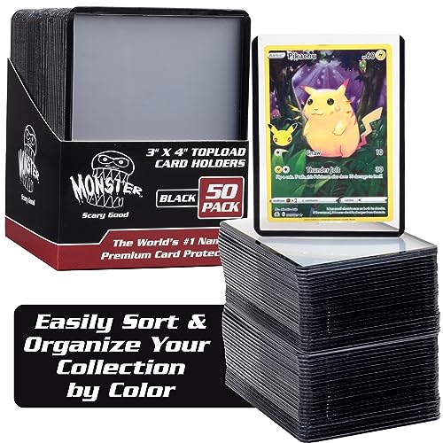 Monster Top Loaders for Collectible Trading Cards - 50 Count 3