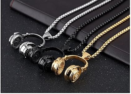 Amazon | LANHI ミュージックロックバンドネックレス DJヘッドセット