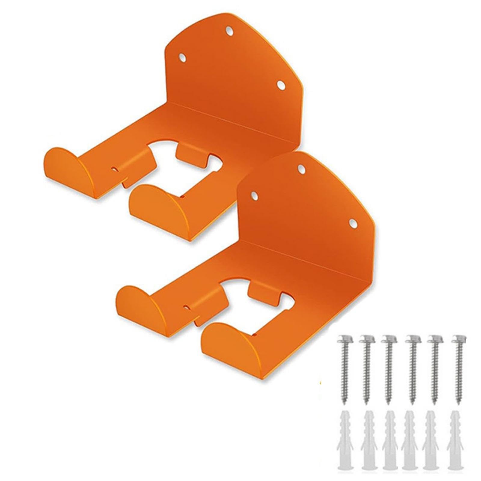 2 Pieces Wall Mount Tool Hanger Heavy Duty Steel Tool Hanger with Screws Space Saving Wall Mount Organizer for Homeowners, Gardeners, Garage, Workshop-image-28