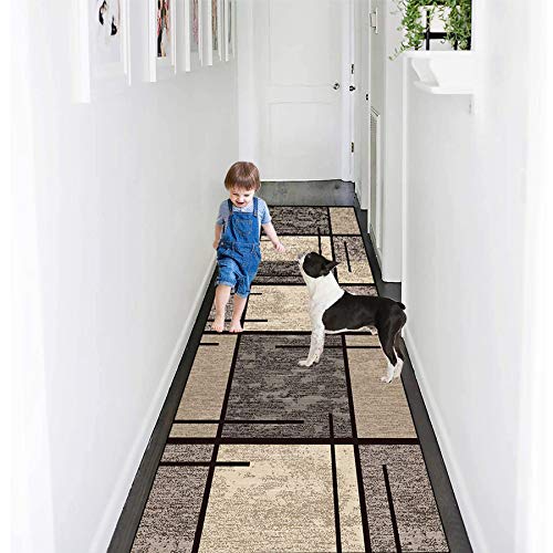 Amcerd Tapis de Passage, Tapis de Passage Couloir sur Mesure, Tapis Doux au Toucher, Surface Douce pour Couloir pour Cuisine, Chambre à Coucher & Couloir - 60x100cm Cover