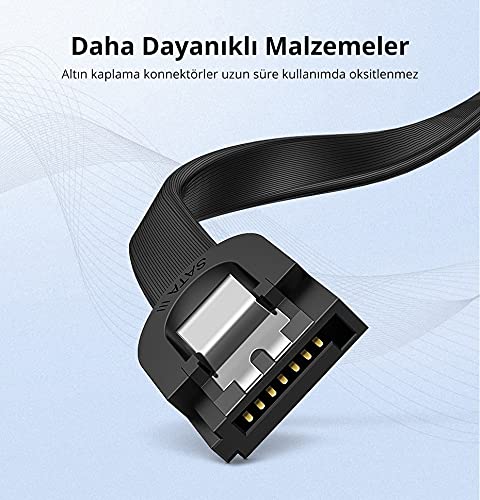Ugreen 90 Derece Sata 3.0 Disk Kablosu 50 cm