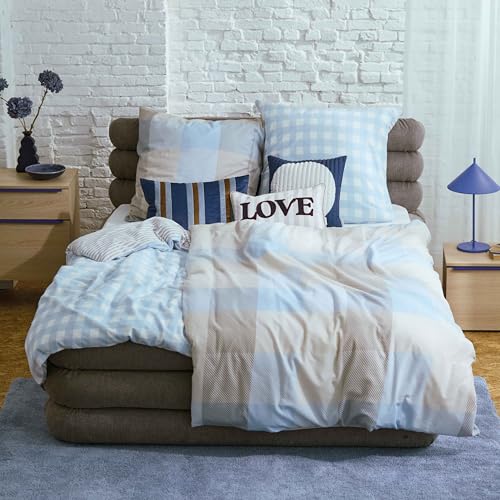 Linge de lit en flanelle mosaïque réversible pour des nuits douillettes et chaleureuses - 7