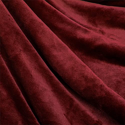 Pavilia Plush Sherpa Fleece Throw Blanket Burgundy Red | Soft, Warm, Fuzzy Wine Maroon Throw For Couch Sofa | Solid Reversible Cozy Microfiber Fluffy Blanket, 50X60 #TOP3