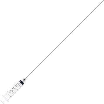1 Pcs Blunt Needle Tip 14Ga 16" with 20ml Luer Lock Syringe, 14G Dispensing Long Needle with Stainless Steel Hub for Scientific Labs, Measuring and Refilling