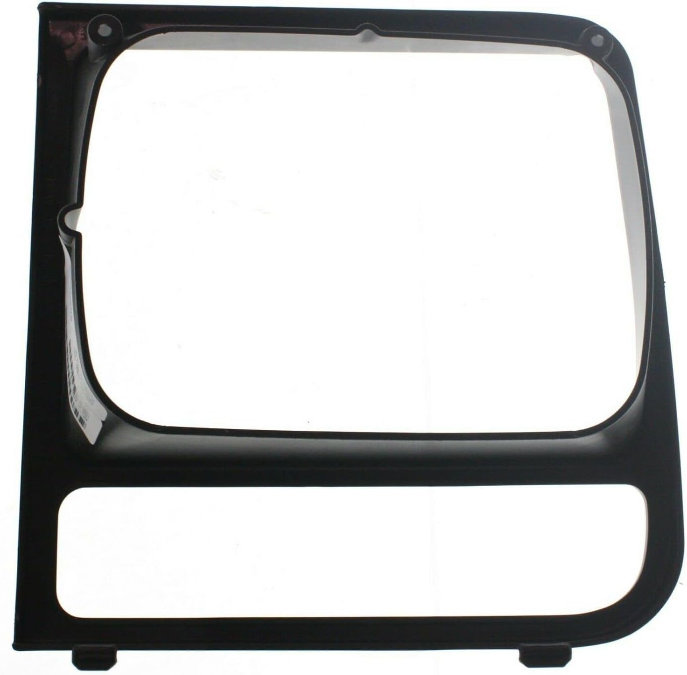 Front Right Passenger and Left Driver Side Head Light Door Insert Molding Bezel Cover Grille Trim Replacement for 1997-2001 Jeep Cherokee Black Textured Plastic CH2512157 CH2513157 55055136 55055137