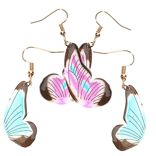 WOFASHPURET 2 Pares De Pendientes De Con Alas Pendientes Colgantes Para Mujer Pendientes De Joyería Para Las Orejas Accesorio Para Las Orejas Pendientes Para Niñas