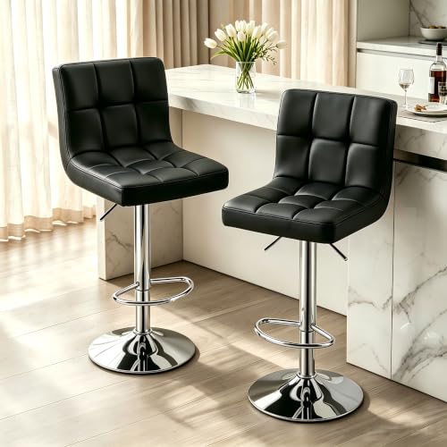 Image of OLIXIS Bar Stools Set of 2, 24 inch Counter Height Bar Chairs for Kitchen