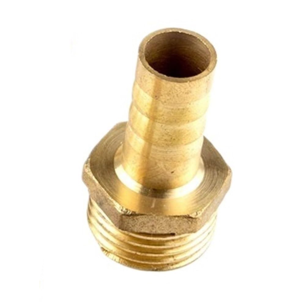 Sfqevhrz Men's One Color Threaded Hose Connector， Brass Pipe Fitting, 1/8 1/4 3/8 1/2 1Inch Bsp Connector Joint Copper Coupler Adapter(16Mm*3/4Inch)