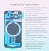 Rear Back Cover Glass Replacement for iPhone 15 Pro Back Glass + Camera Lens + Magnet + Iron Piece Holder with Repair Tool Kit (White)