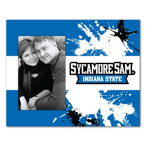 VictoryStore Gift Frame - Indiana State University Picture Frame - Paint Splatter Design