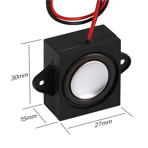 Miniatura 5 de MakerHawk Mini altavoz de 2 piezas - 3W 8 conector de altavoz publicitario portátil de gama completa (3.3V - 5V)