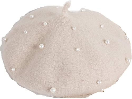 Miniatura 31 de Gorros de boina de perlas para bebés y niñas, sombreros de lana para fiesta de bebé, sombreros de primavera y verano, accesorios para bebés de 2 a 6