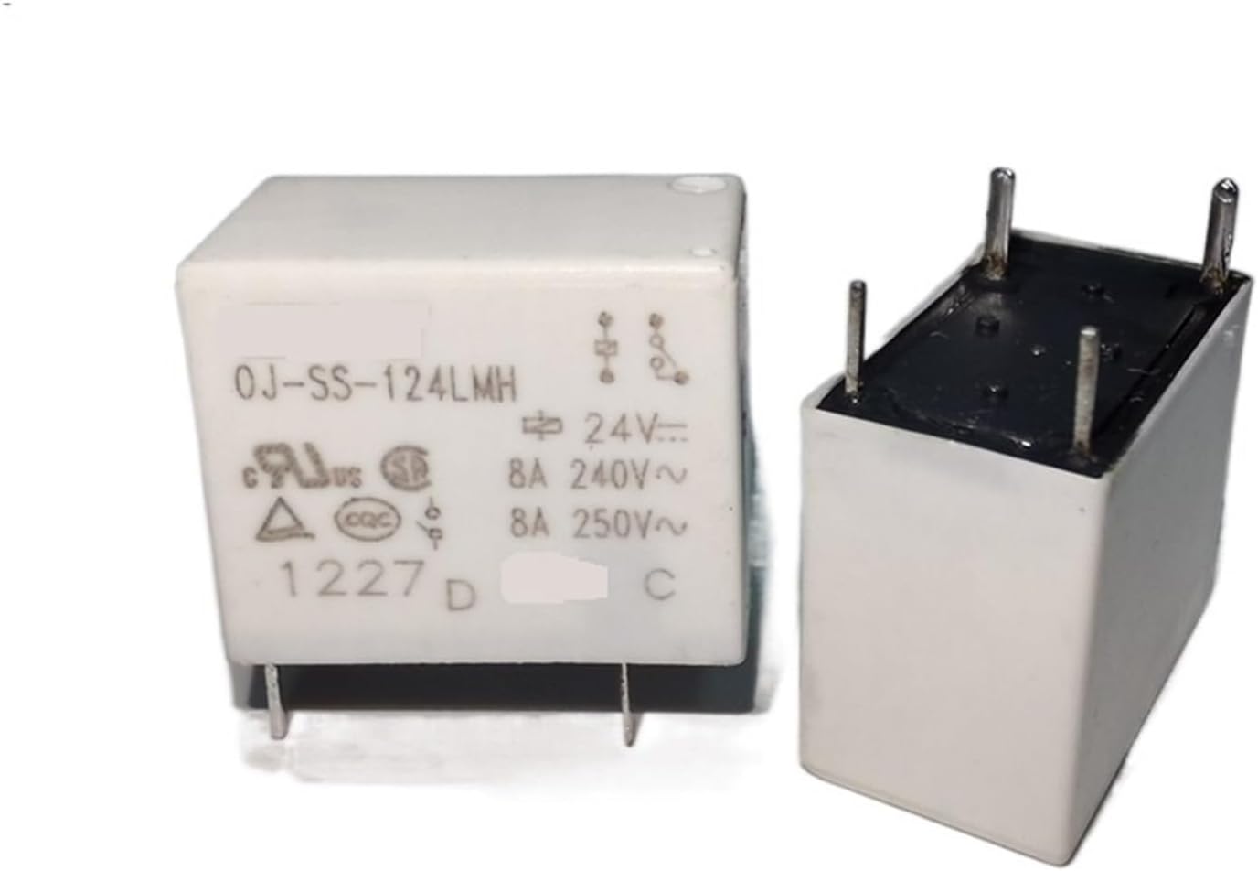 Electronic Accessories OJ-SH SS-105 112 124LM/DM/HM/LMHF Electromagnetic Power Relay 4Pins 3A 5A 8A 10A250V 1Pcs) Electronic parts(Size:OJ-SH-124LMH)