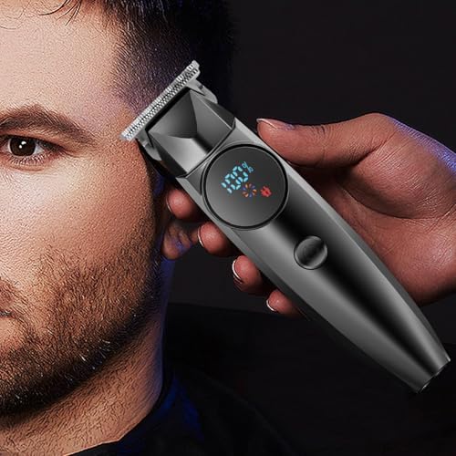 Tondeuse coiffeur silencieuse à écran LCD pour des coupes de cheveux précises