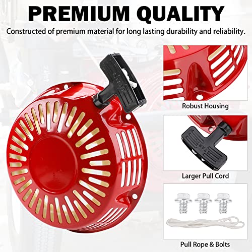 Image of Yinlowa Recoil Starter for Honda GX340 GX390 GX610 GX620, 28400-ZE3-W01