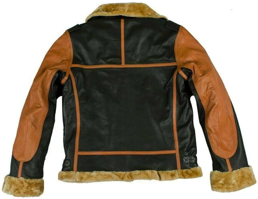 Miniatura 2 de Chaqueta clásica de cuero para hombre, estilo Choco para motocicleta, Cafe Racer Retro marrón