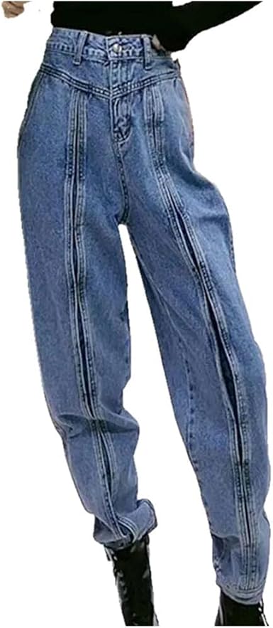Amazon.com: NP - Pantalones de mezclilla de primavera para mujer, pierna  ancha, cintura alta, sueltos : Ropa, Zapatos y Joyería