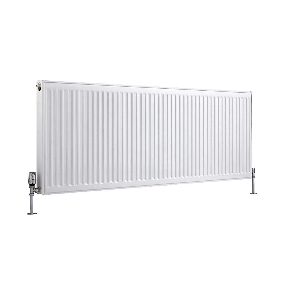 Milano White Compact - Type 21 Double Panel Plus Radiator - 600Mm X 1600Mm