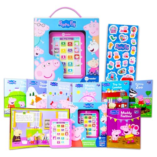 Peppa Pig Me Reader Lecteur Électronique et Coffret de 8 Livres pour Enfants