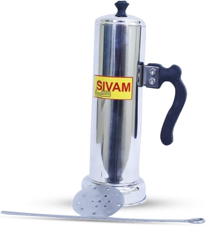 Sivam Stainless Steel Puttu Maker- Silver
