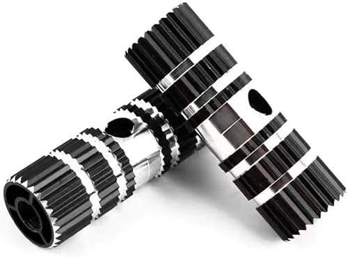 Miniatura 5 de Paquete de 4 clavijas para bicicleta, pedales traseros de bicicleta, reposapiés mini de aluminio antideslizantes de 2.8 in, soportes de montaje para