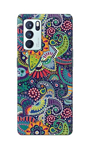 Image of Printed Hard Back Cover Case for Oppo Reno6 Pro 5G Back Cover (Miraculous Patterns) -1803