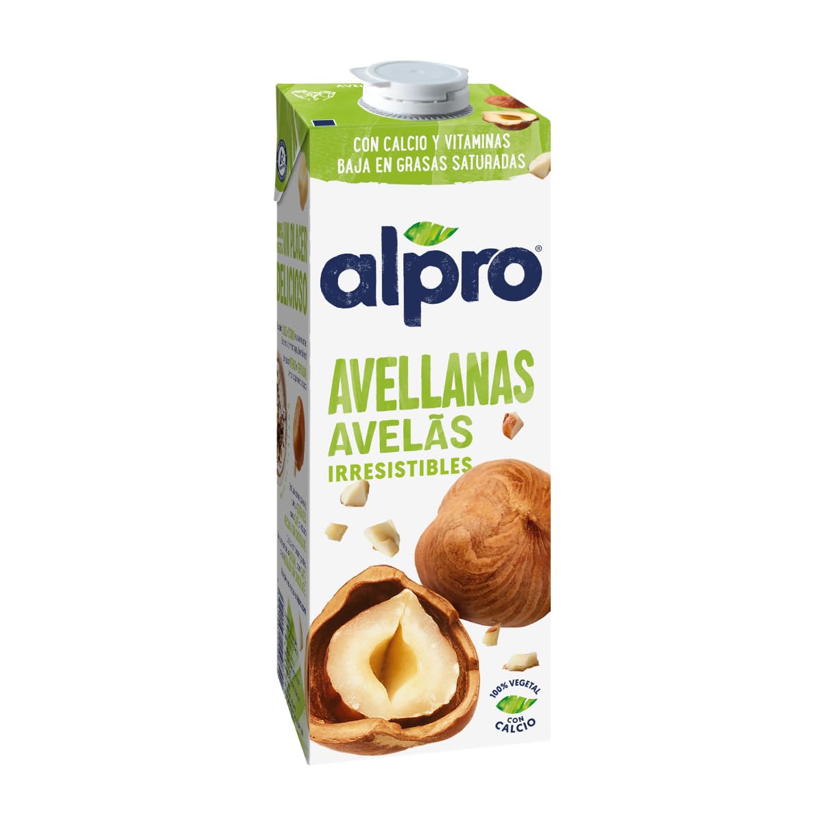Alpro - Confezione da 10 Bevanda Nocciola Originale da 1 litro - Bevanda Nocciola Nocciola e Noci 100% Vegetale