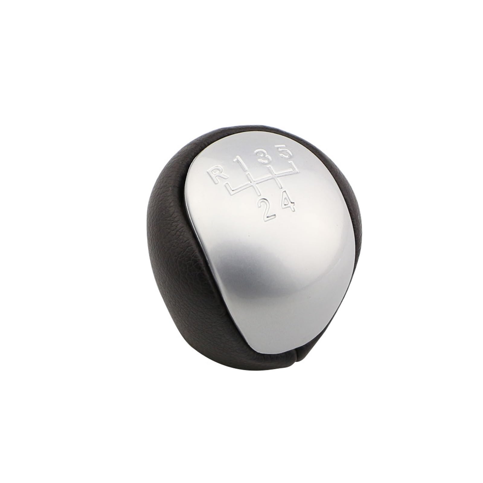 Jeocoai Sliver Car Gear Knob For Hyundai For Elantra I30 For Kia For Forte Soul 5 For Speed Gear Shift Knob(Sliver)