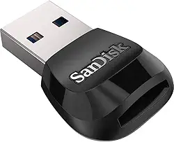 SanDisk - Leitor de cartão microSD SDDR-B531-GN6NN MobileMate USB 3.0 - SDDR-B531-GN6NN preto