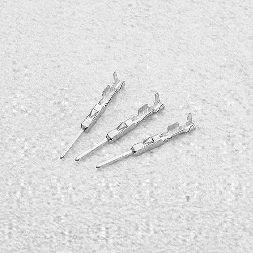 ECSiNG 50 Stück Micro Timer Crimpkontakt N90764801 963716-1 Modell Kompatibel mit VW Kompatibel mit BMW Verkabelung Crimp-Reparaturklemmen Pins