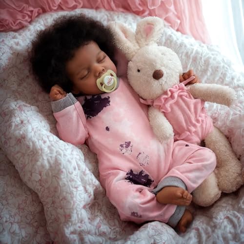 JIZHI Lifelike Reborn Baby Dolls Black