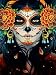 DIY 5D Diamond Painting by Number Kits, Crystal Rhinestone Embroidery Paint with Diamonds, Full Drill Canvas Art Picture for Home Wall Decor, Skull Girl, 11.81x15.74inch