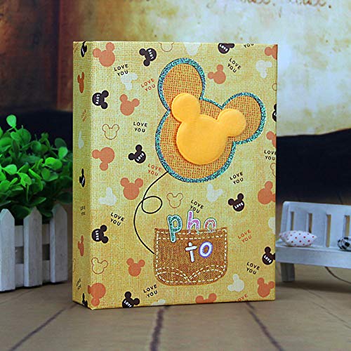 Cadeau d'anniversaire : Album photo bricolage dessin animé jaune pour enfants