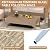 SunloungeCo 4-Piece Patio Furniture Set, Outdoor Wicker Sectional Sofa with Coffee Table, Anti-Slip & Thick All-Weather Cushions for Garden, Poolside, Backyard, Beige