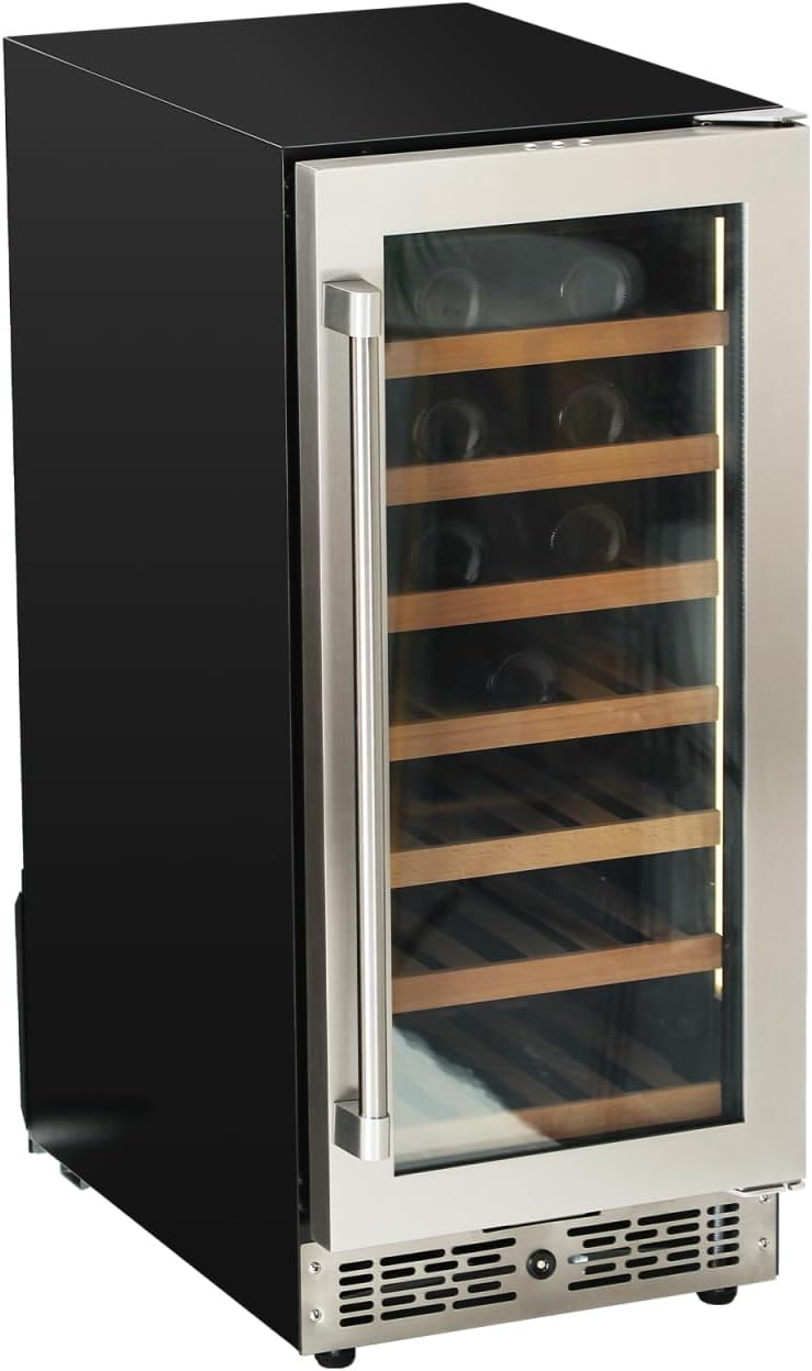 Wine Cooler Refrigerator 96L Beverage Fridge with Glass Door Small Wine Fridge for Bar Home Party